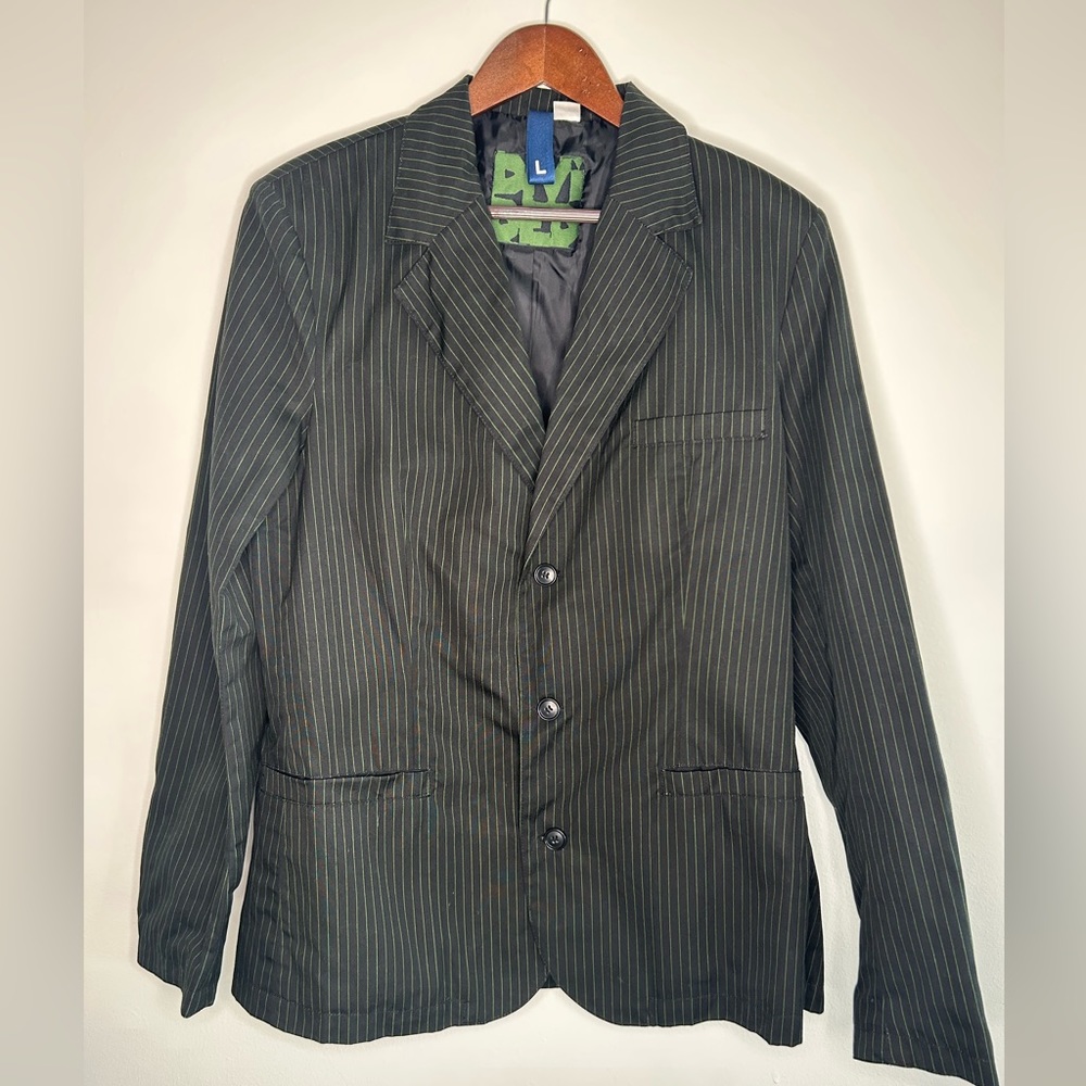H&M Men’s Green & Black Blazer Size Large